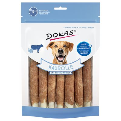 Dokas Involtini da masticare Snack per cani - Petto di Tacchino 190 gr