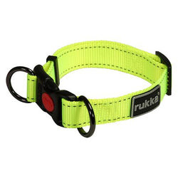Collare Rukka® Bliss Neon - giallo fluo  XS: circonferenza 20 - 30 cm x H 1,5 cm