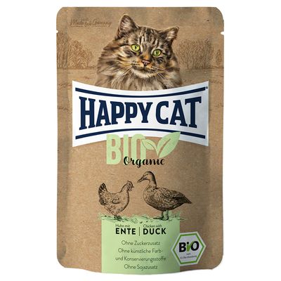 Fai scorta! Happy Cat Bio Buste 24 x 85 g Alimento umido per gatti