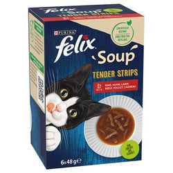Felix Soup Filetti 12 x 48 g Alimento umido per gatti
