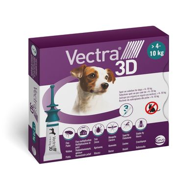 Vectra 3D per cani (4-10 kg) - S  3 pipette da 1,6 ml
