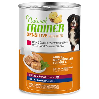 Natural Trainer Sensitive No Gluten Medium & Maxi Adult Umido per cane
