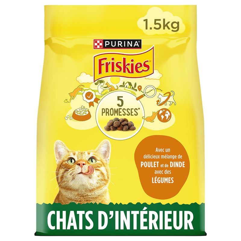 PURINA Friskies Adult con Tonno e Verdure Crocchette per gatto 3 kg