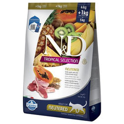 Farmina N&D Cat Tropical Selection Neutered con Agnello Crocchette gatto 5 kg