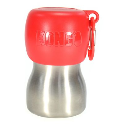 Bottiglia KONG H2O in acciaio inox circa 270 ml (rosso)