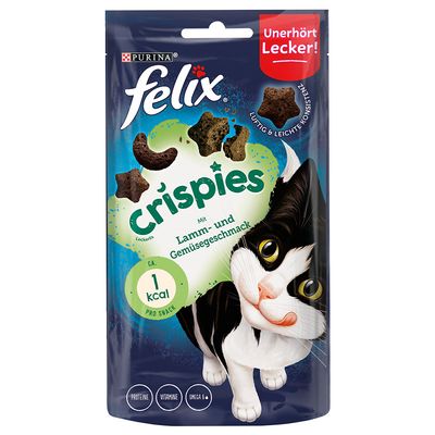Felix Crispies Snack per gatto 45 g Agnello & Verdure