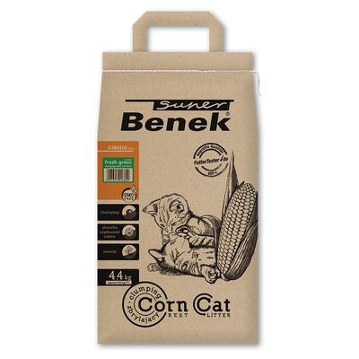 Lettiera Super Benek Corn Cat Erba fresca  7 l (ca. 4,4 kg)