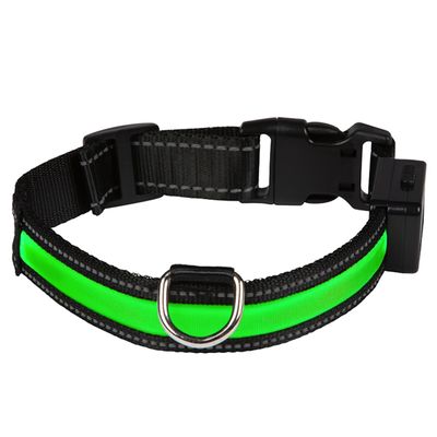 Collare luminoso a LED Eyenimal - verde Taglia S: Circonferenza 40 - 45 cm
