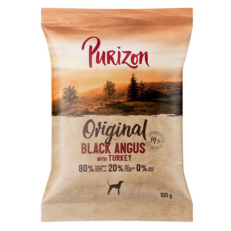 Purizon Adult Black-Angus con Tacchino Crocchette senza cereali per cani
