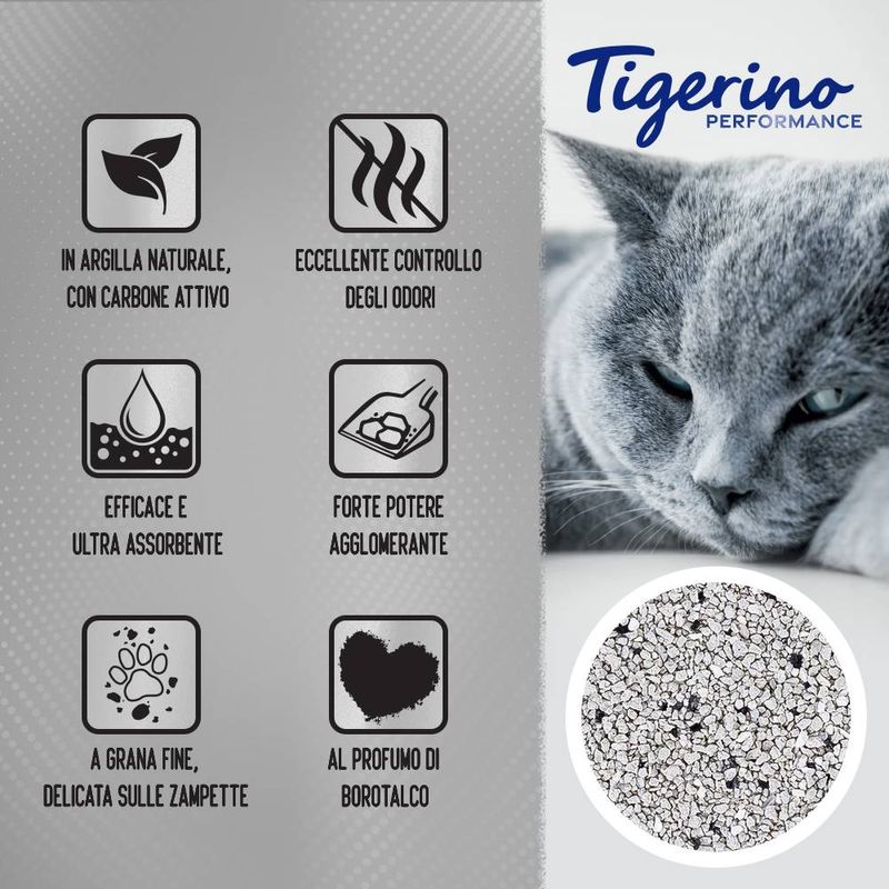 Lettiera Tigerino Special Care / Performance - Active Carbon 14 l